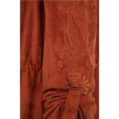 Blazer abierta efecto piel