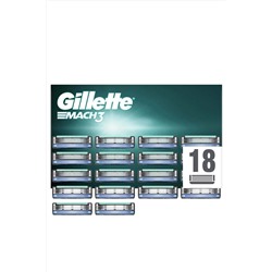 Gillette, Mach3 18'li Yedek Tıraş Bıçağı Karton Paket