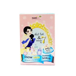 Скраб для лица осветляющий с витамином С и глутатионом Nami 8 гр/Nami snow wink pudding scrub 8 gr