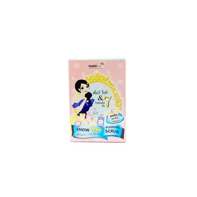 Скраб для лица осветляющий с витамином С и глутатионом Nami 8 гр/Nami snow wink pudding scrub 8 gr