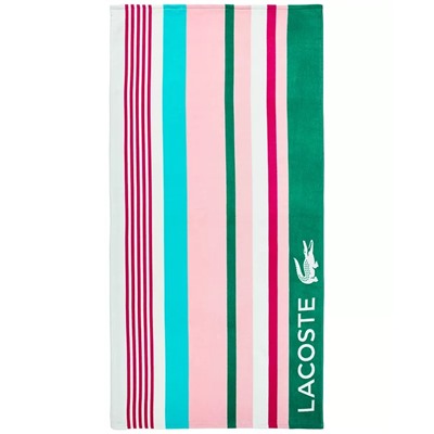 Lacoste Home Sunscreen Stripe Cotton Beach Towel 36" x 72"