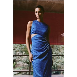 JACQUARD MIDI DRESS