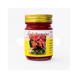 Красный тайский бальзам с галангалом Pai Dang 100 мл / Pai Dang Red thai galangal balm 100ml