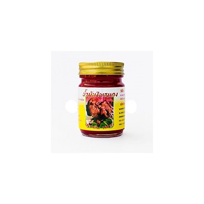 Красный тайский бальзам с галангалом Pai Dang 100 мл / Pai Dang Red thai galangal balm 100ml