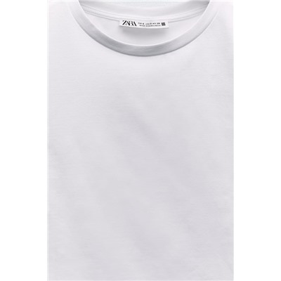 CROPPED STRETCH T-SHIRT