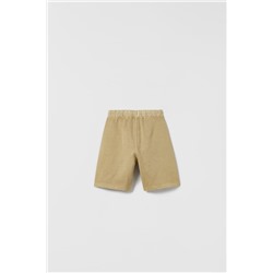 FADED PLUSH UTILITY BERMUDA SHORTS