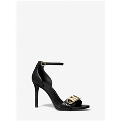 MICHAEL MICHAEL KORS Izzy Embellished Leather Sandal