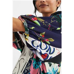 Vestido camisero midi patch