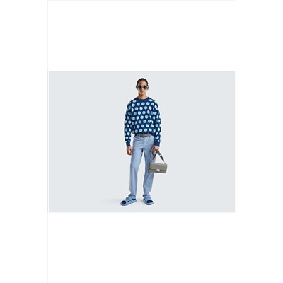 United Colors of Benetton Erkek Mix Meyve Desenli Koton Kazak 123P1094K1042-912