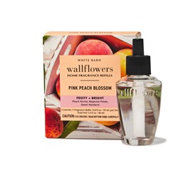 Pink Peach Blossom Wallflowers Refills 2-Pack
