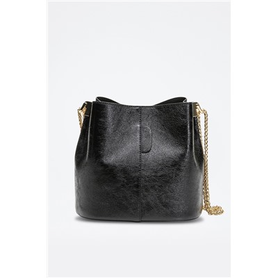 Bolso de piel Mini Bruna Negro