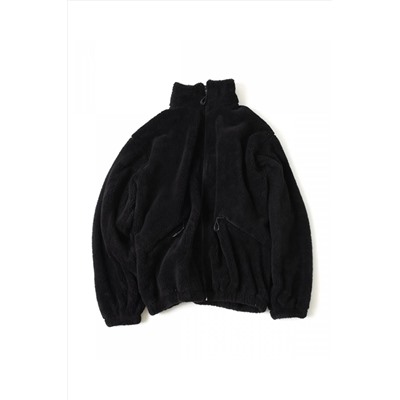 RANESAErkek Siyah Oversize Peluş Ceket