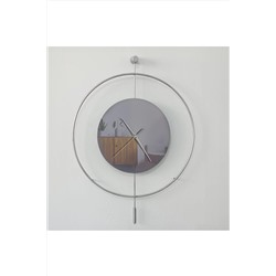 ZARİF CROWN İSKANDİNAV METAL AYNALI DUVAR SAATİ MGA41CM