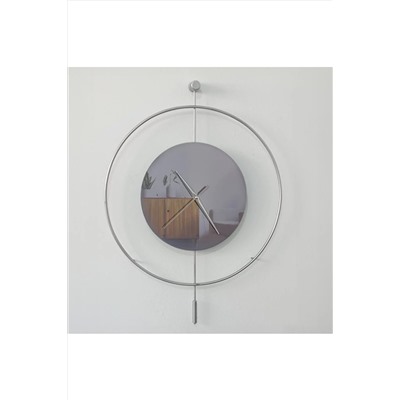 ZARİF CROWN İSKANDİNAV METAL AYNALI DUVAR SAATİ MGA41CM
