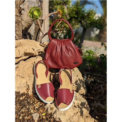 AB.Zapatos · 3202 · Granate+PELLE · LUX Burdeos АКЦИЯ