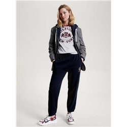Теплые женские спортивные штаны на флисовой изнанке TOMMY HILFIGE*R ОРИГИНАЛ!