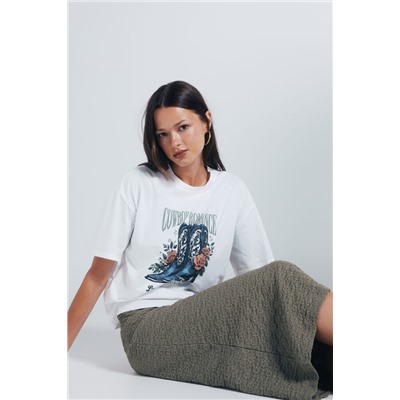 Camiseta gráfica western