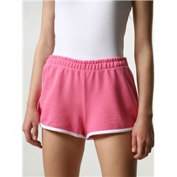 BASIC PLUSH SHORTS WITH PIPING