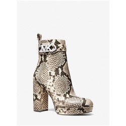 MICHAEL MICHAEL KORS Parker Snake Embossed Faux Leather Platform Boot