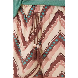 Pantalón corto viscosa estampado tribal