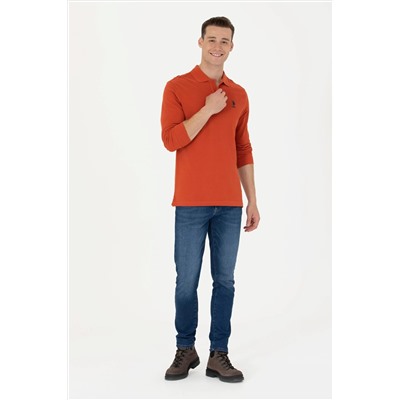 Erkek Kiremit Basic Sweatshirt