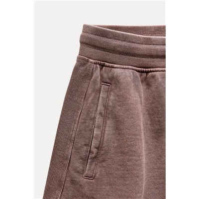 FEW ITEMS LEFT FADED-EFFECT PLUSH SHORTS