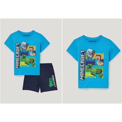 Minecraft - Shorty-Pyjama - 2 teilig