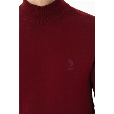 Erkek Bordo Basic Kazak