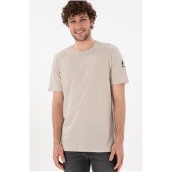 Erkek Regular Fit Bisiklet Yaka Taş Basic Tişört