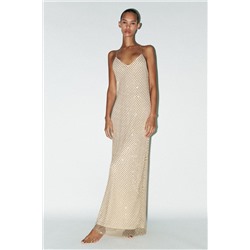 LONG RHINESTONE DRESS