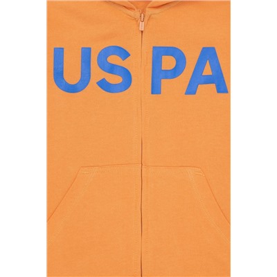 Erkek Çocuk Turuncu Basic Sweatshirt