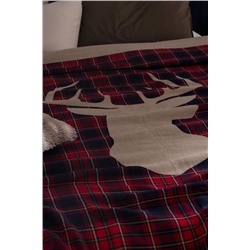 Valensole King Size %100 Pamuk Yatak Örtüsü - Kırmızı