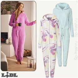 esmara® Damen Jumpsuit aus weicher, wärmender Plüsch-Qualität