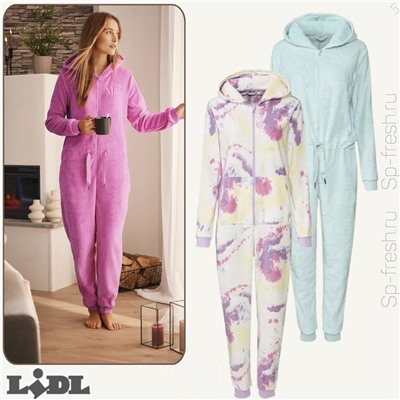 esmara® Damen Jumpsuit aus weicher, wärmender Plüsch-Qualität