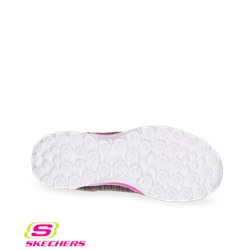 Skechers GOwalk2 Flash Linear Women's Walking Shoe Black/Hot Pink