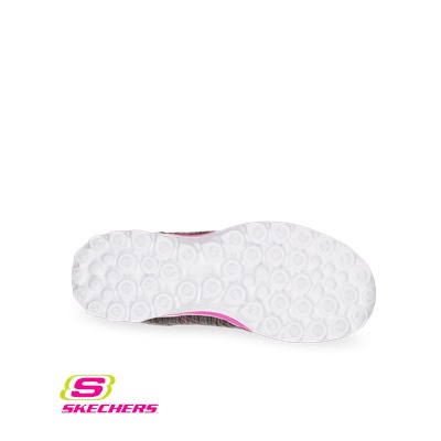 Skechers GOwalk2 Flash Linear Women's Walking Shoe Black/Hot Pink