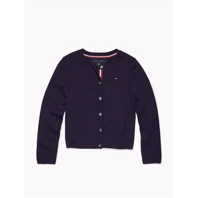 TOMMY HILFIGER TH KIDS SOLID CARDIGAN