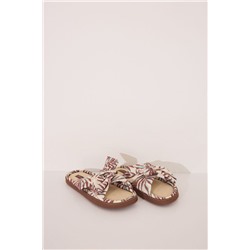 Zapatillas casa rafia print tropical