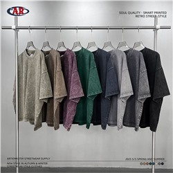 ARTI*E Футболка с эффектом старения ткани Унисекс BX101