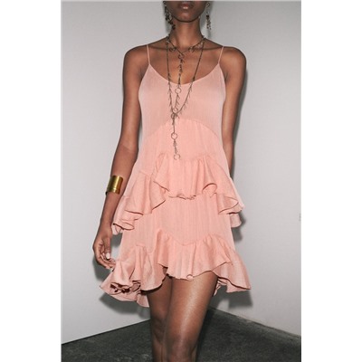 ZW COLLECTION SHORT RUFFLE DRESS