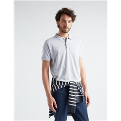Piquet Polo, Men, Light Grey