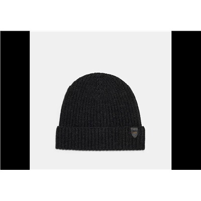 Rib Knit Merino Wool Hat