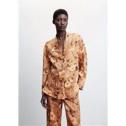 Blusa lino flores