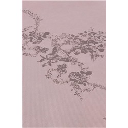 Çiçek Desen Baskılı Hurç - Pudra - 64x41x35 cm