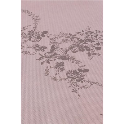 Çiçek Desen Baskılı Hurç - Pudra - 52x28x21 cm