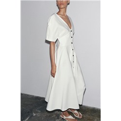 ZW COLLECTION MIDI BUTTON DRESS