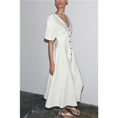 ZW COLLECTION MIDI BUTTON DRESS