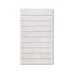 Bluenity Basic Stripe Doğal Pamuklu Banyo Kilimi 50x60 Cm - Ekru 101.201.04.030.40.01