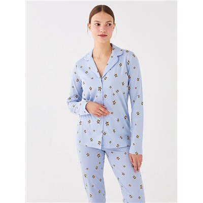 LC Waikiki Gömlek Yaka Desenli Uzun Kollu Kadın Pijama Takımı, LCW DREAM                                            
                                            Gömlek Yaka Desenli Uzun Kollu Kadın Pijama Takımı