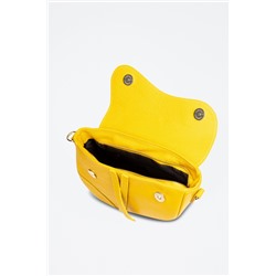 Bandolera de piel Susanna Amarillo